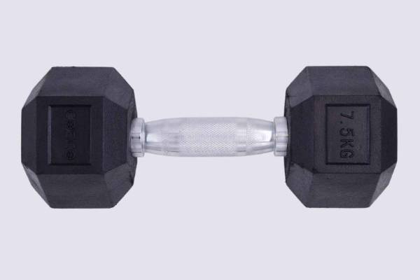 Cosco Hexa Rubber Dumbbell 7.5 Kg Pair Pentathlon Sports India