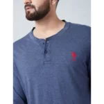 us-polo-assn-blue-milange-henley-t-shirt